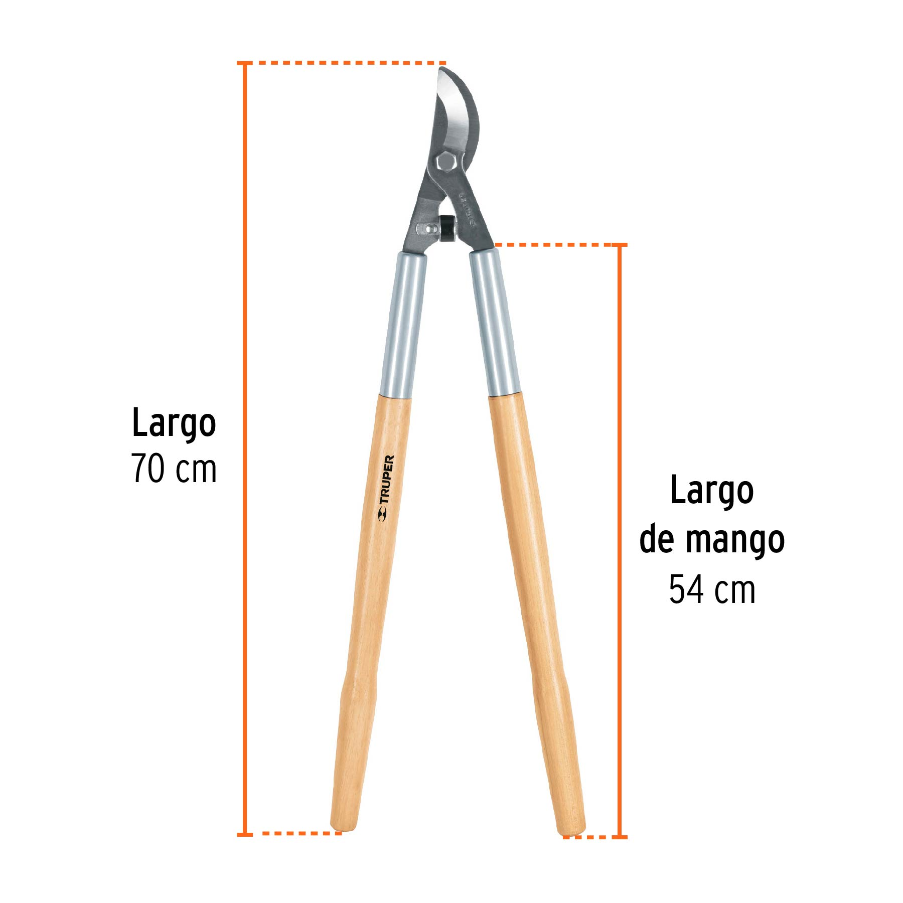 Tijeras para ramas 21", mango de madera