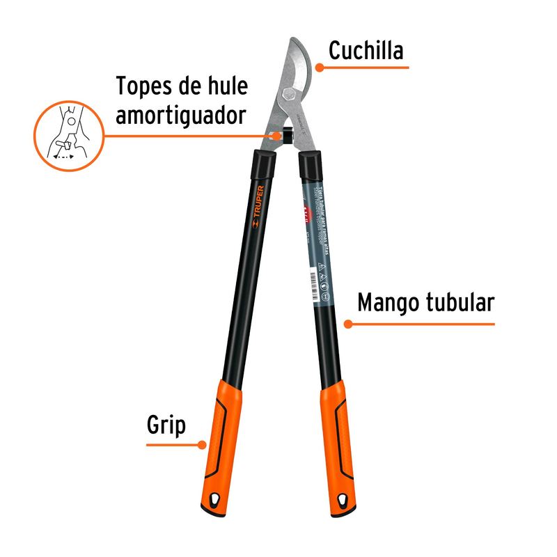 Tijera para ramas 21", mangos tubulares SUSTITUYE 18380