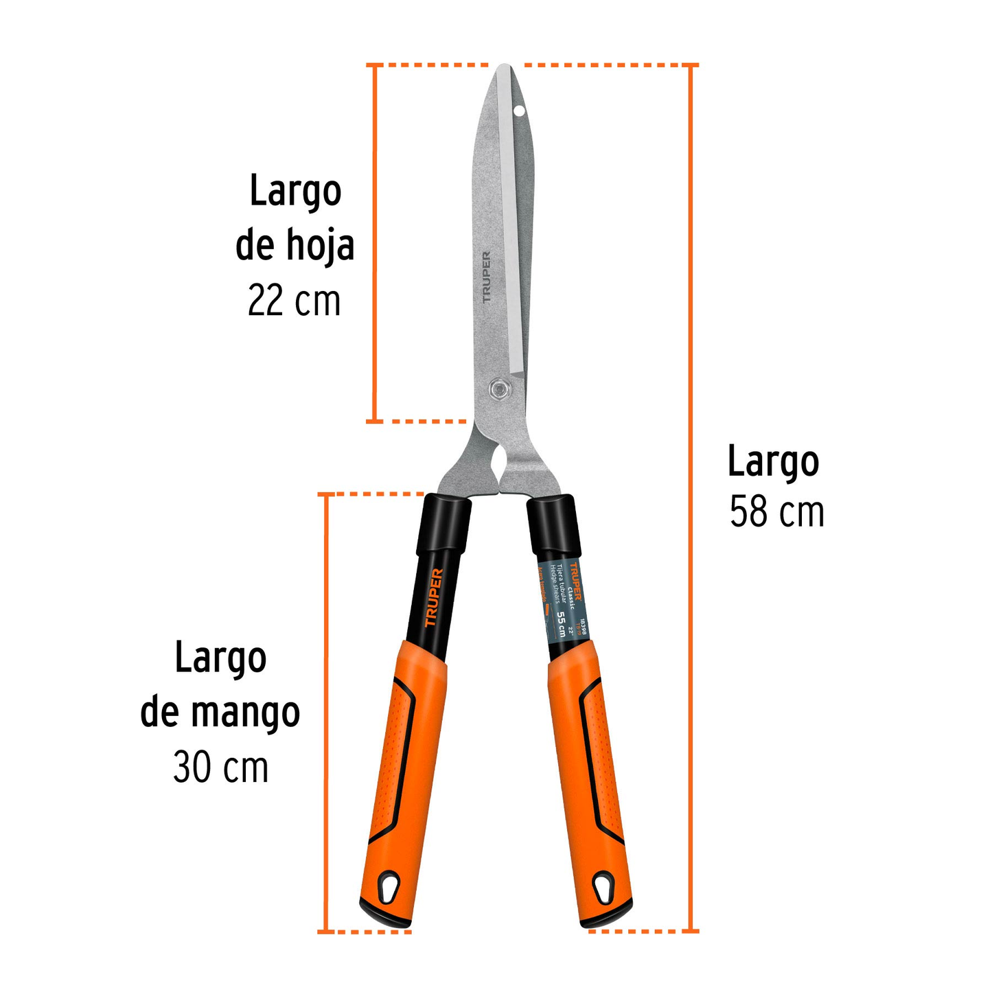 Tijera para poda, Classic, 55 cm, mango tubular