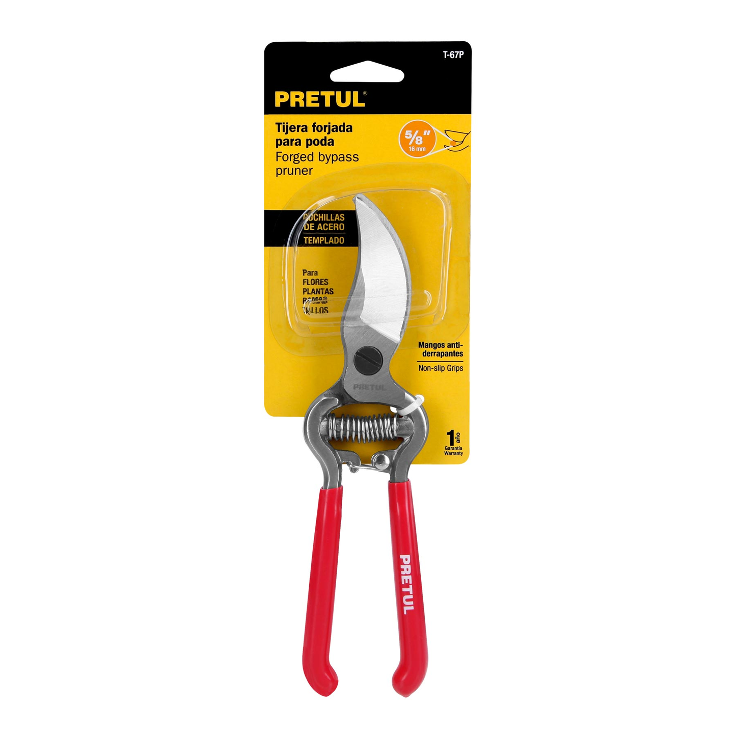 Tijera para poda, 8", forjada, Pretul