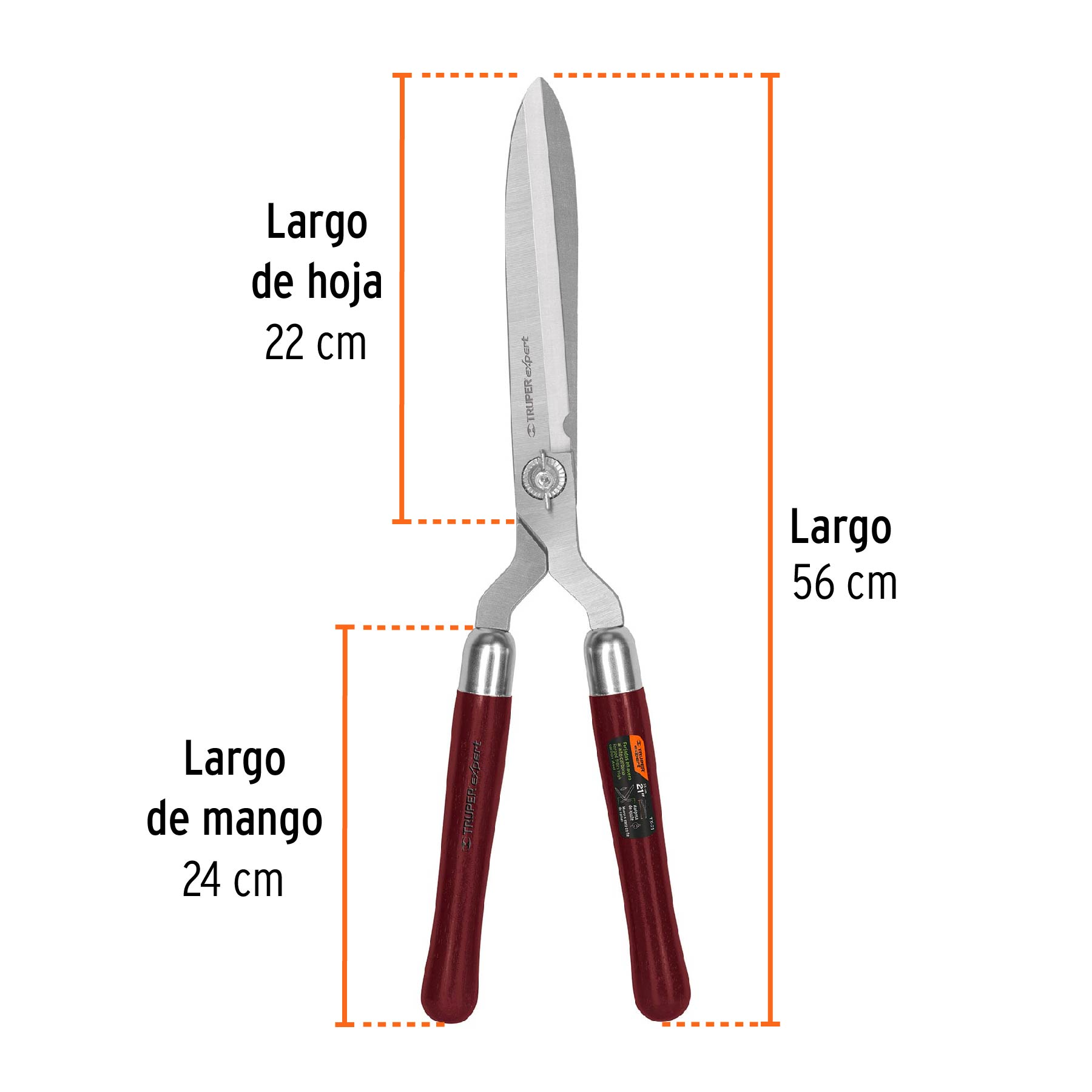 Tijera para poda a dos manos 21", forjada tipo alemán