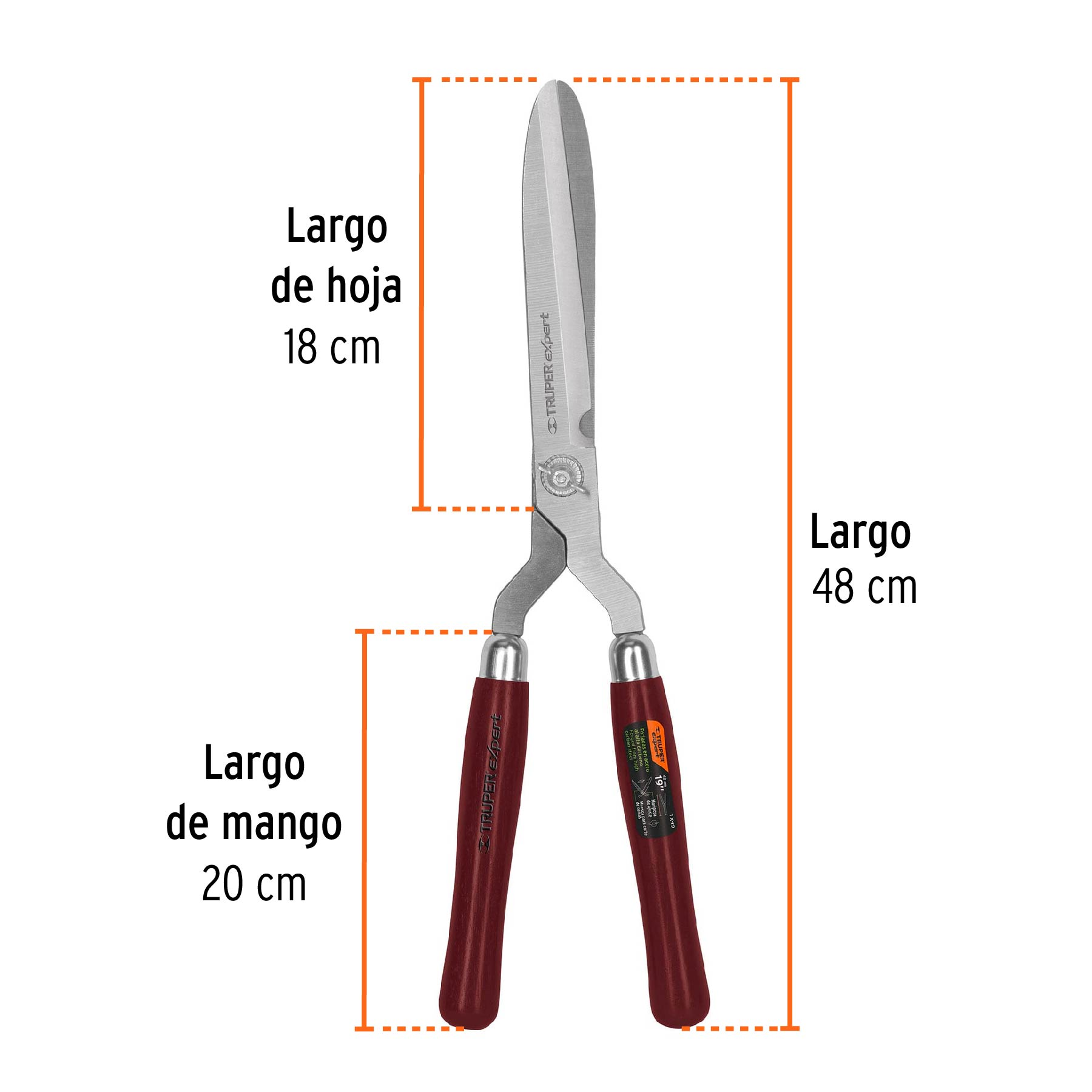 Tijera para poda a dos manos 19", forjada tipo alemán