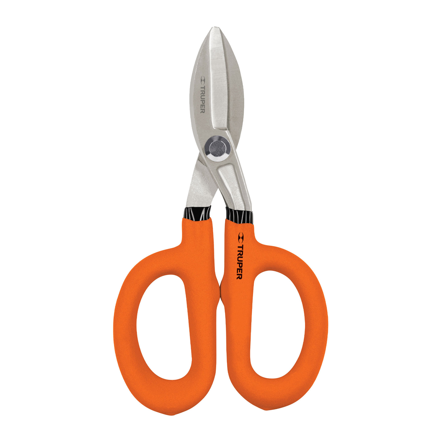 Tijera para hojalatero 7", mango vinil acojinado