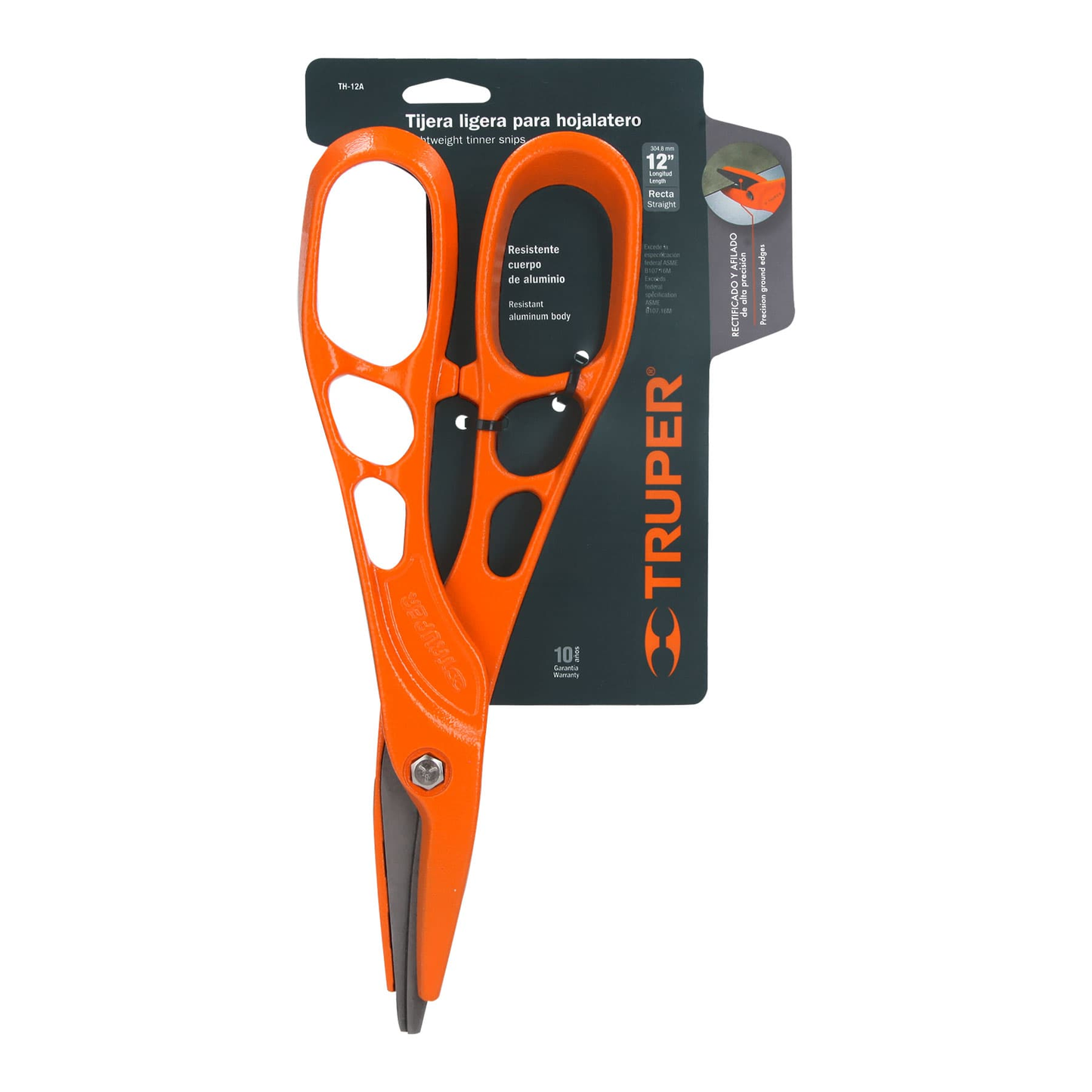 Tijera para hojalatero 12", cuchillas reemplazables