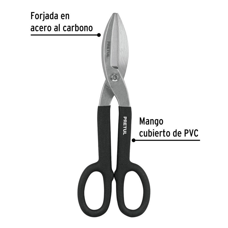Tijera para hojalatero 12" Pretul