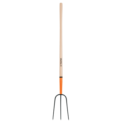 Bieldo para paja, 3 dientes, mango 48"