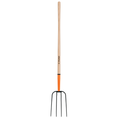 Bieldo para paja, 4 dientes, mango 48"