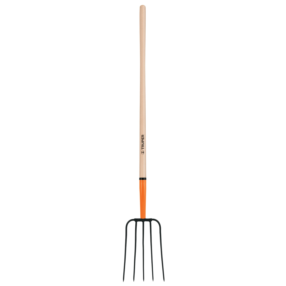 Bieldo para paja, 5 dientes, mango 48"
