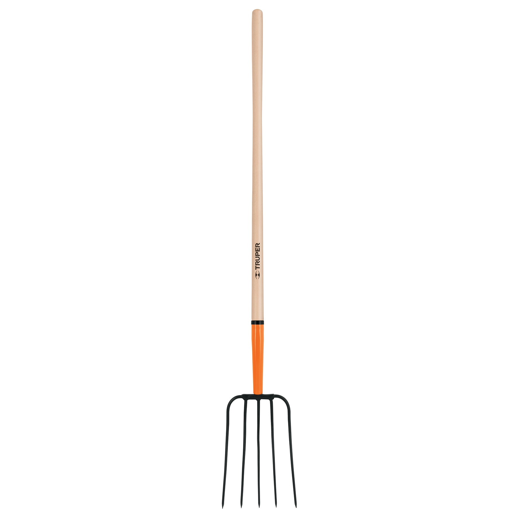 Bieldo para paja, 5 dientes, mango 48"