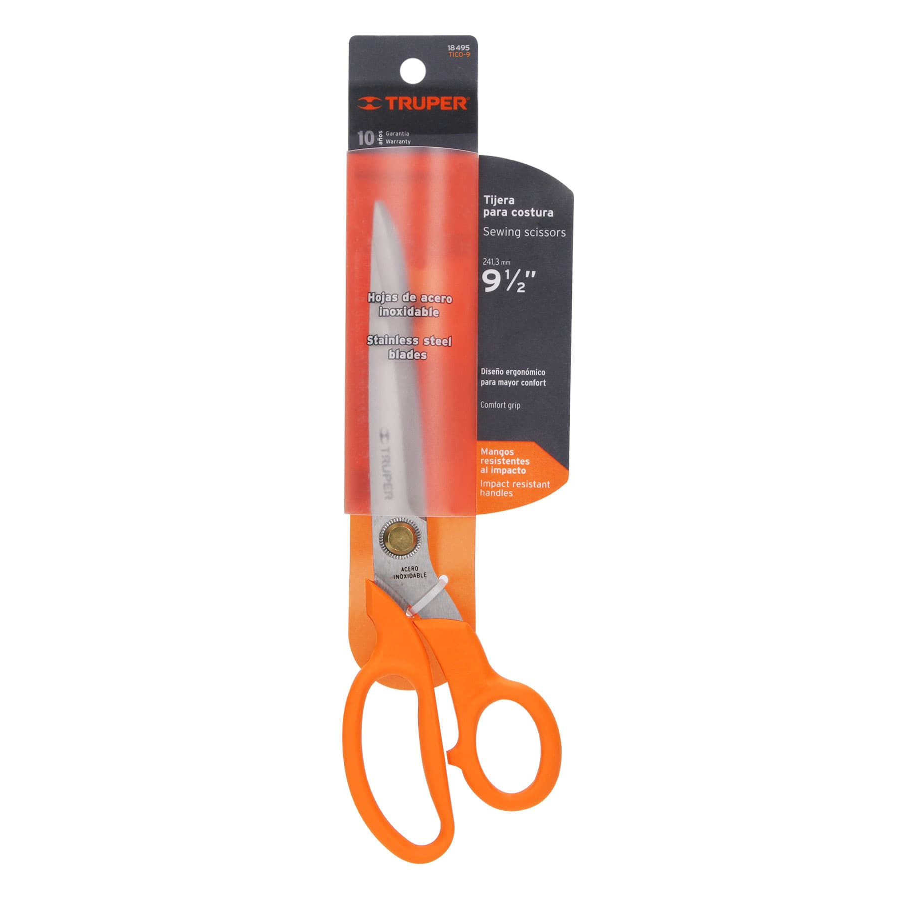 Tijera para costura 9-1/2", de acero inoxidable