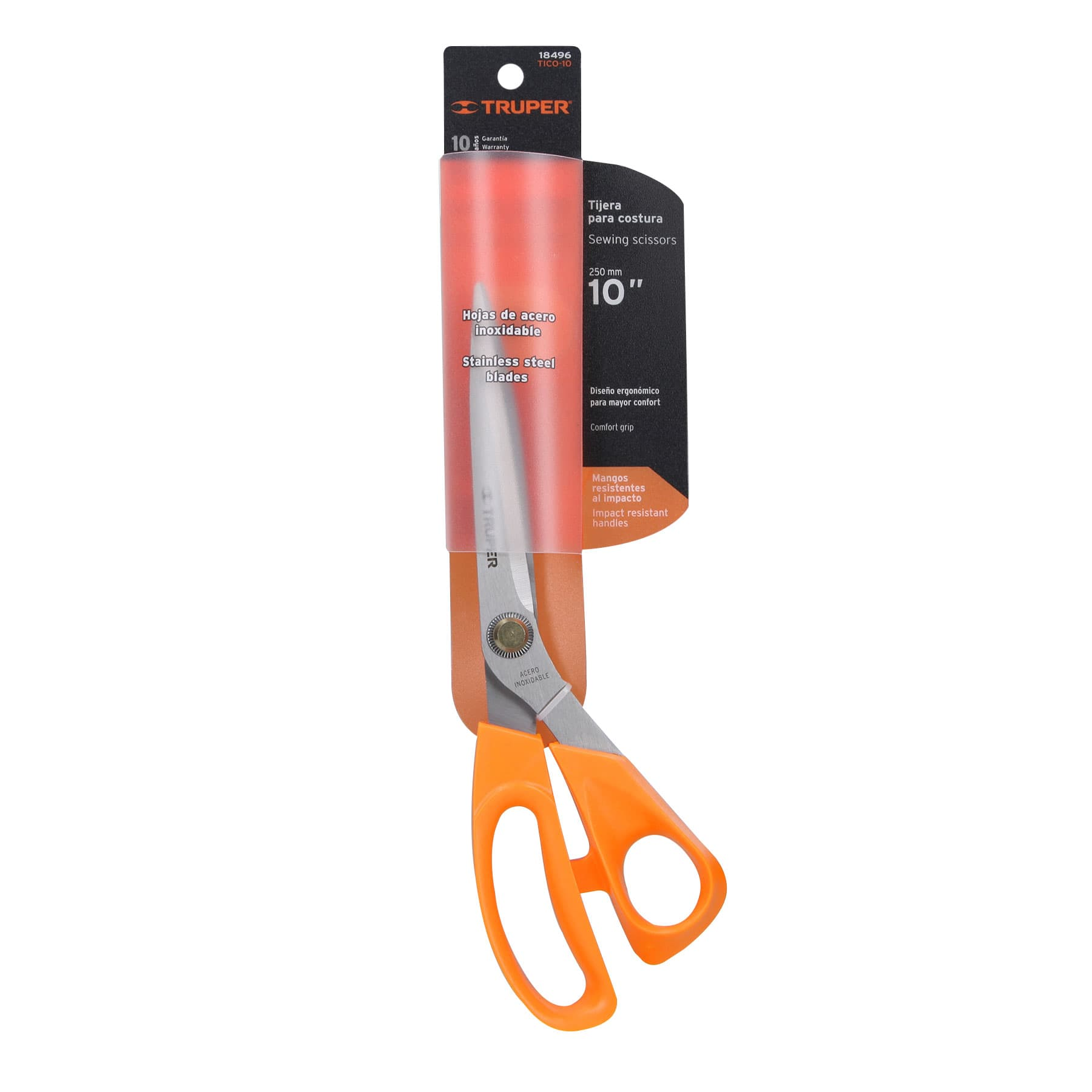 Tijera para costura 10", de acero inoxidable