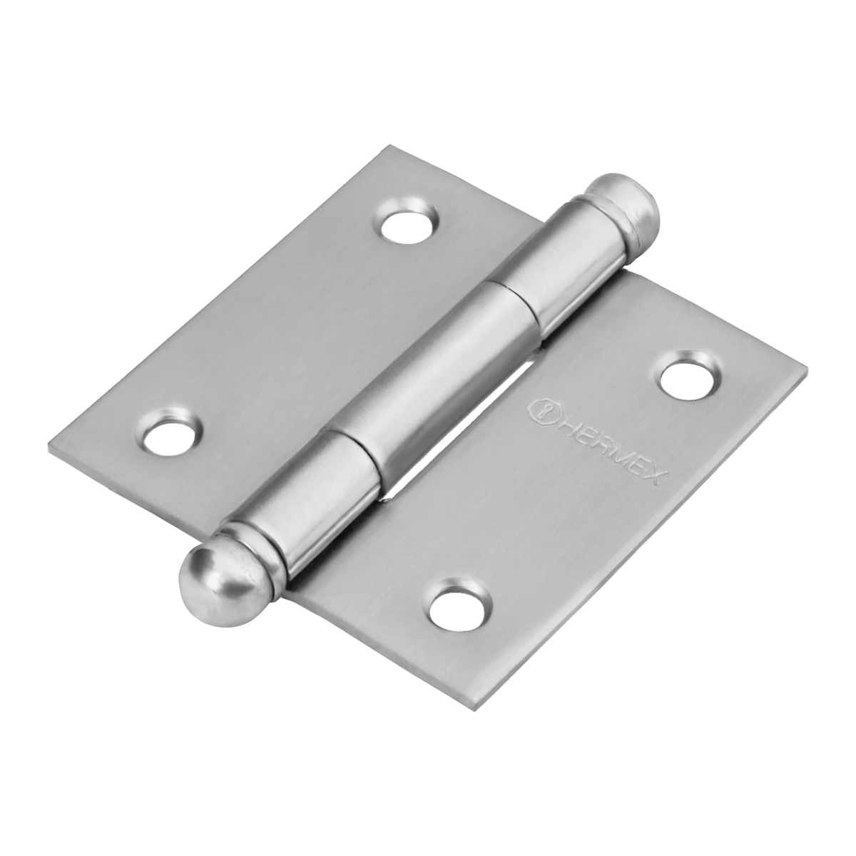 Bisagra cuadrada 2", acero inoxidable, redonda
