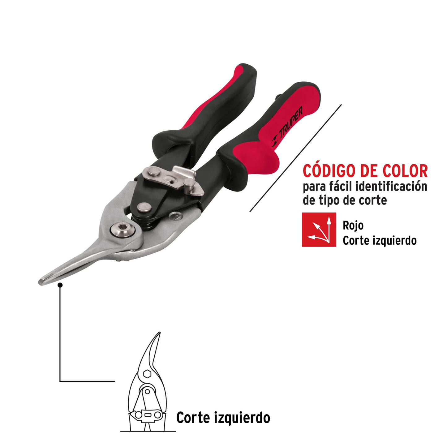 Tijera de aviación izquierda
