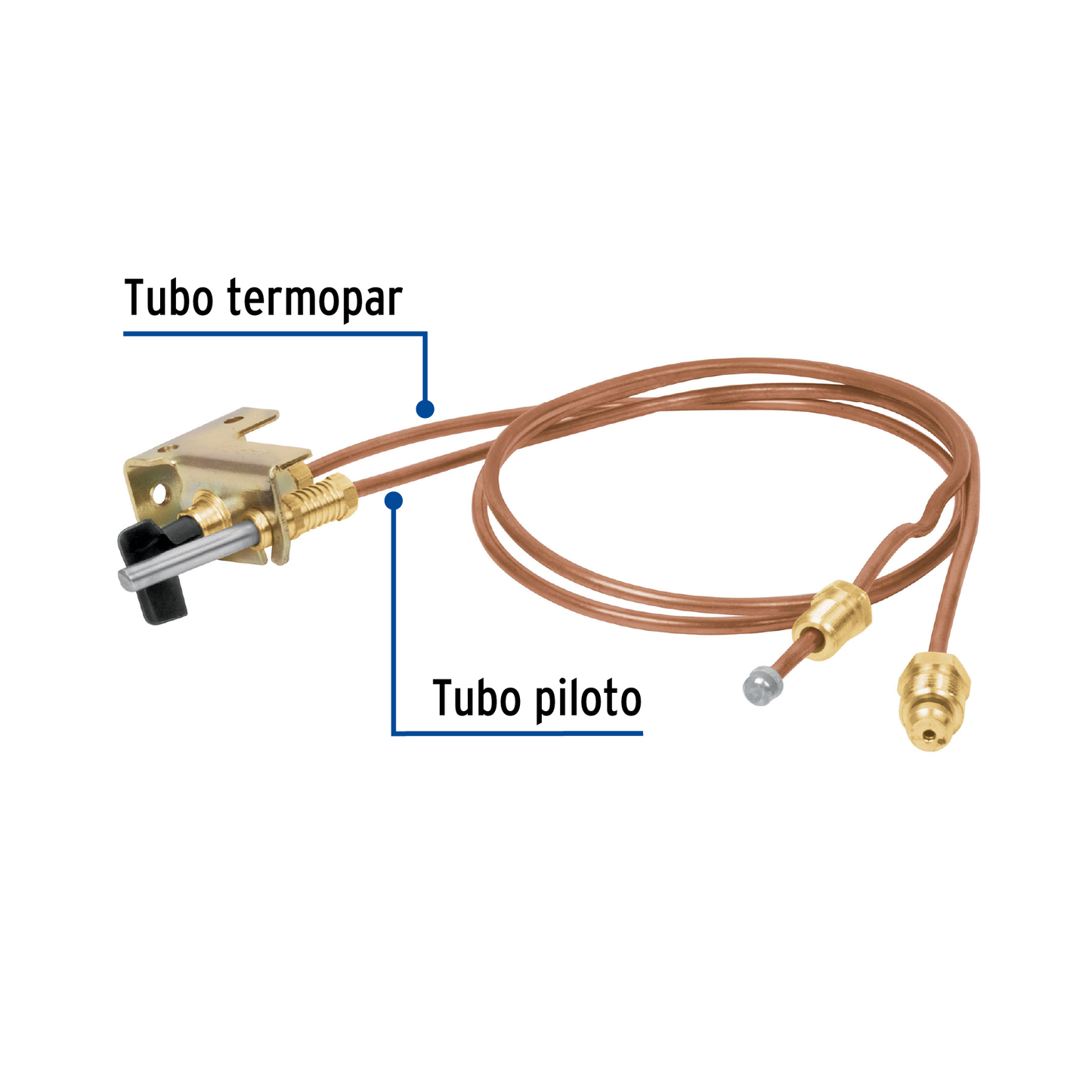 Termopar con piloto 60 cms
