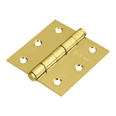 Bisagra cuadrada 2-1/2", acero latonado, plana