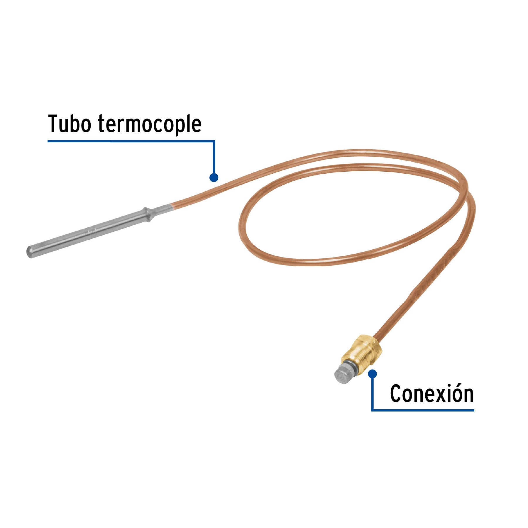 Termocople 60 cms, soldable