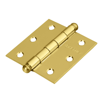 Bisagra cuadrada 2-1/2",acero latonado, redonda