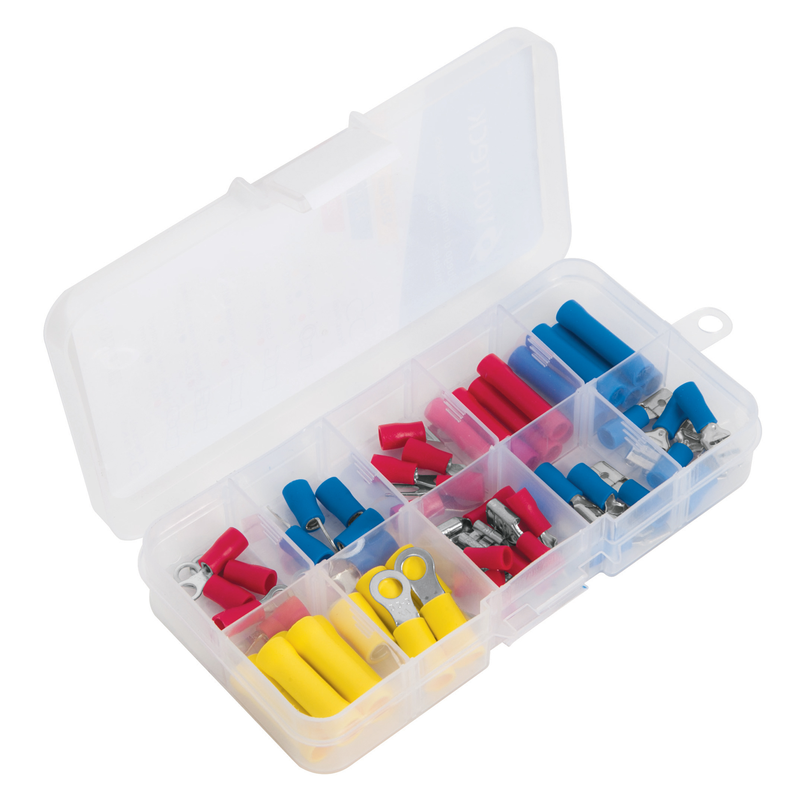 Terminales aisladas para cable, kit con 55 piezas