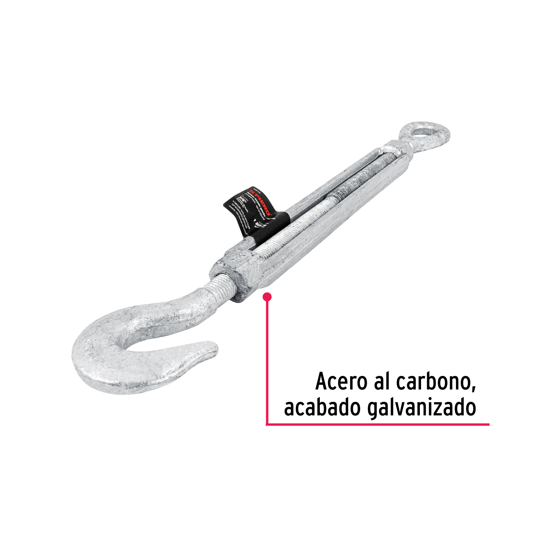 Tensor forjado,7/8",gancho-argolla