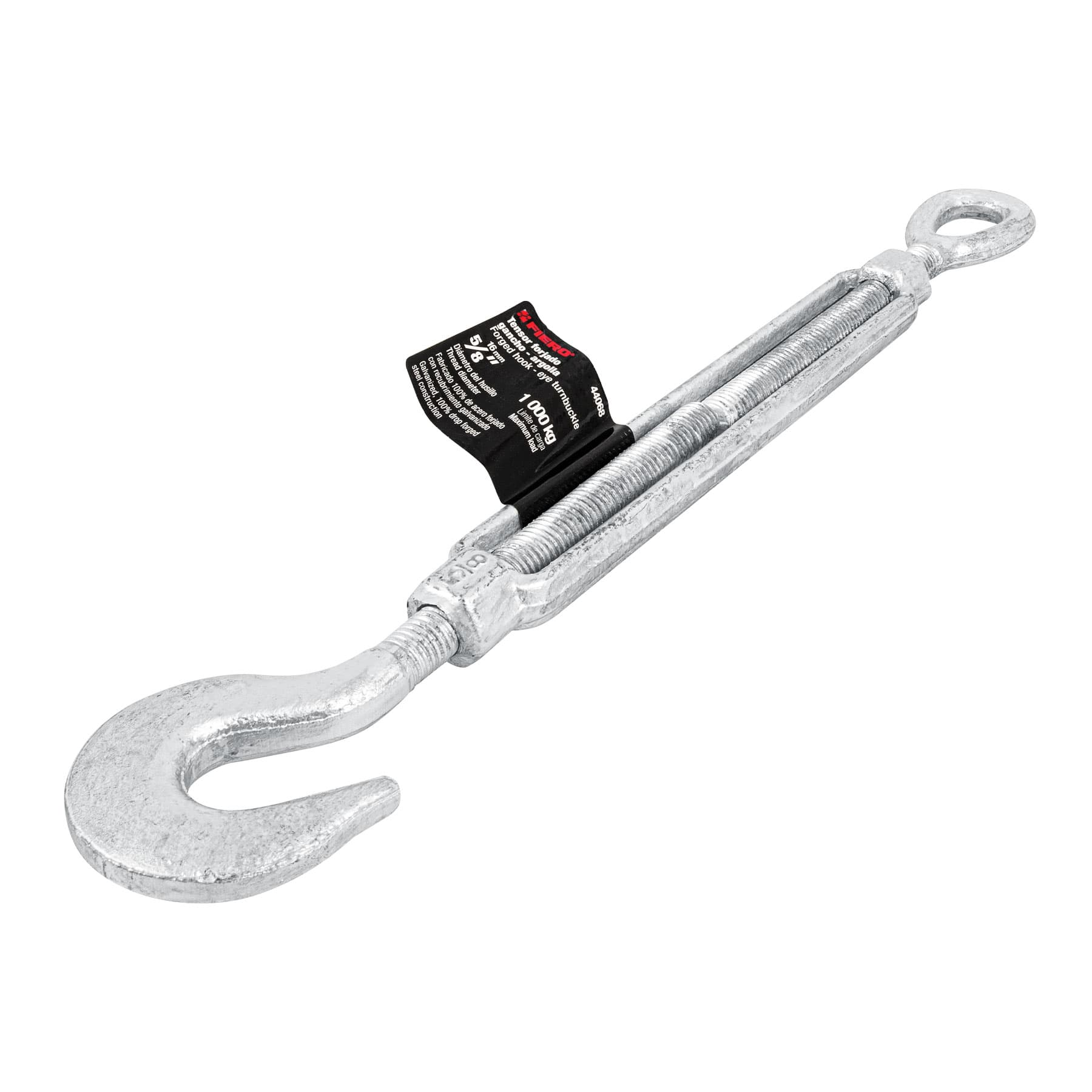 Tensor forjado,5/8",gancho-argolla