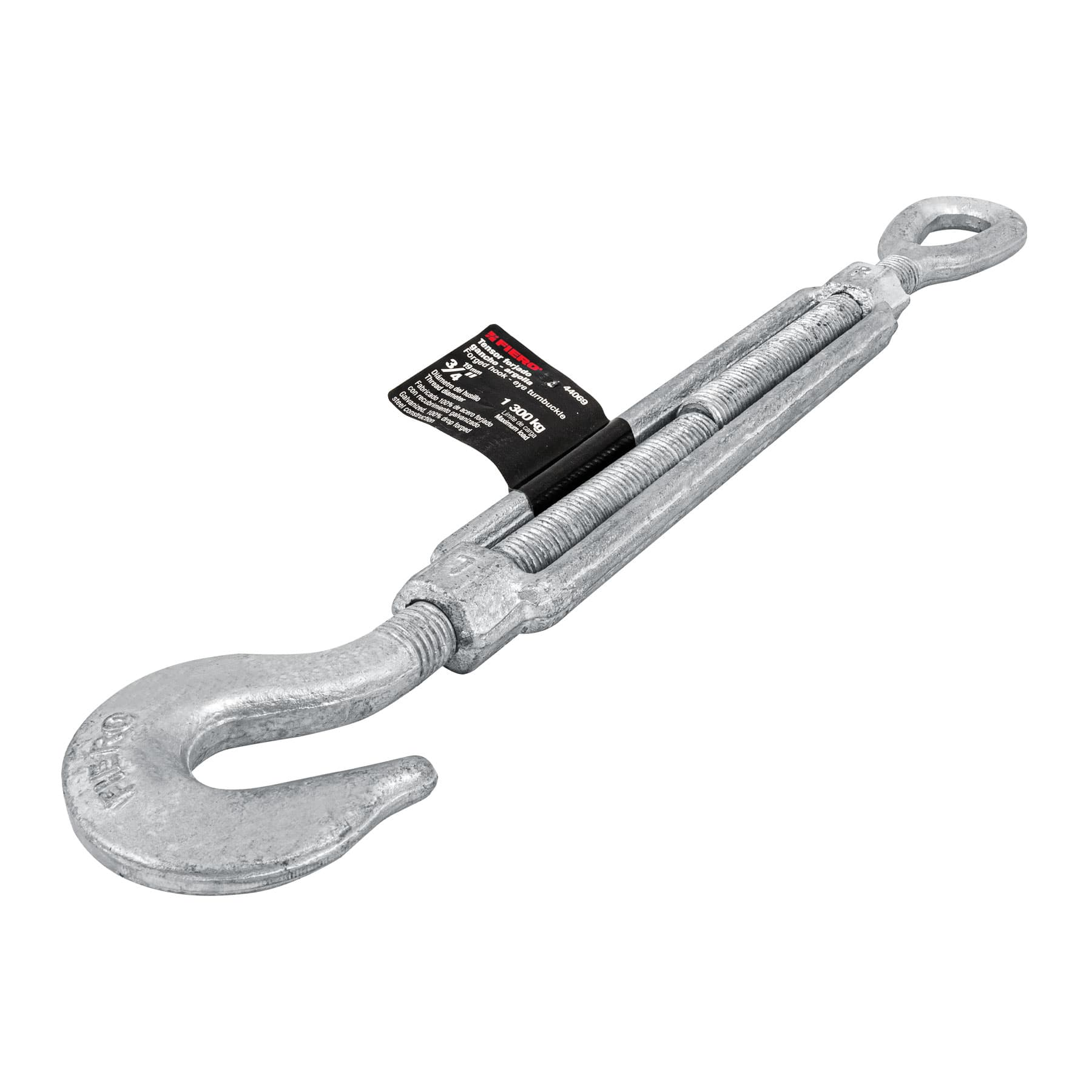 Tensor forjado,3/4",gancho-argolla