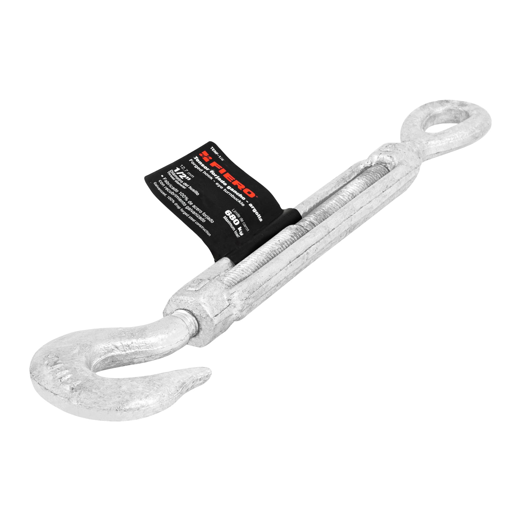 Tensor forjado,1/2",gancho-argolla