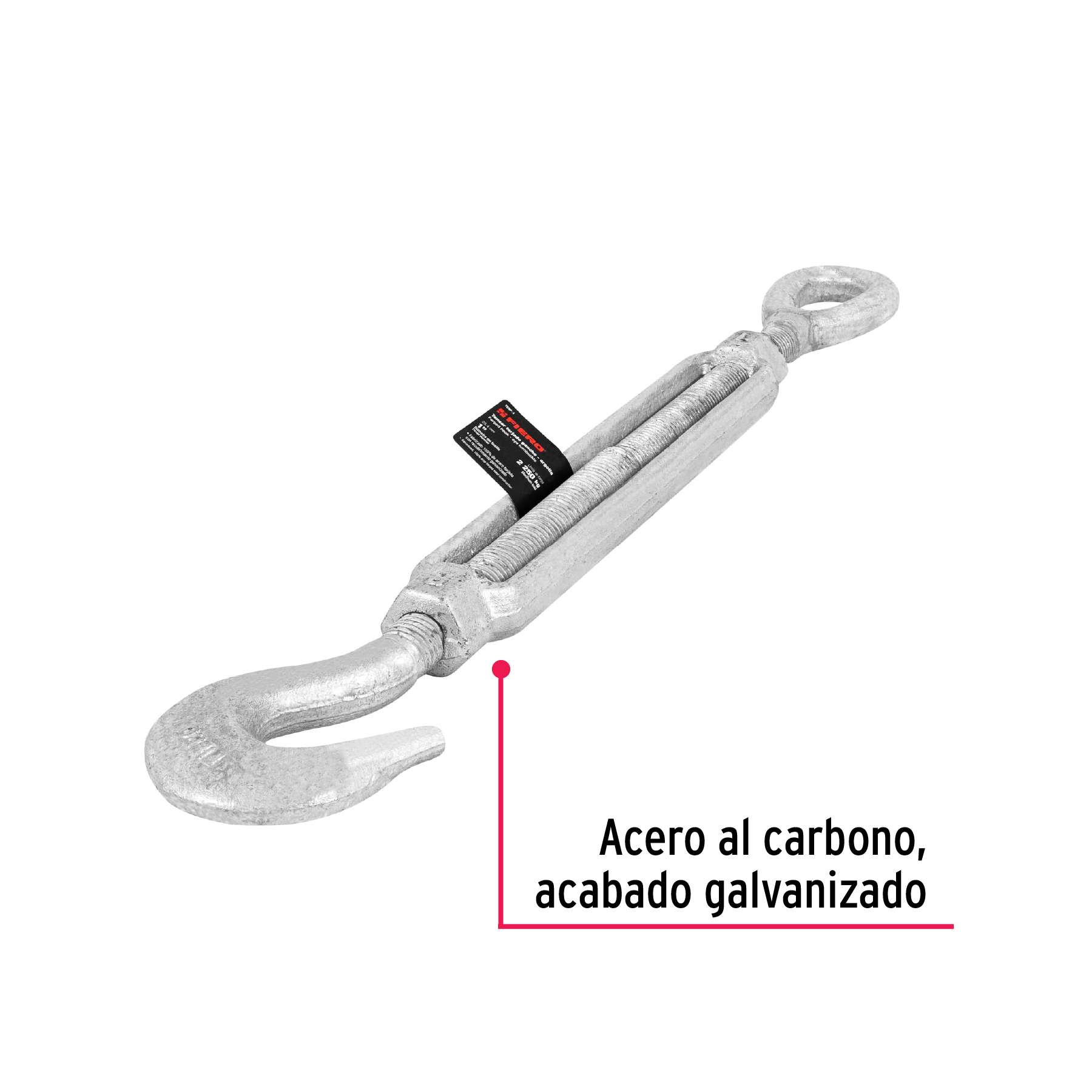 Tensor forjado,1",gancho-argolla