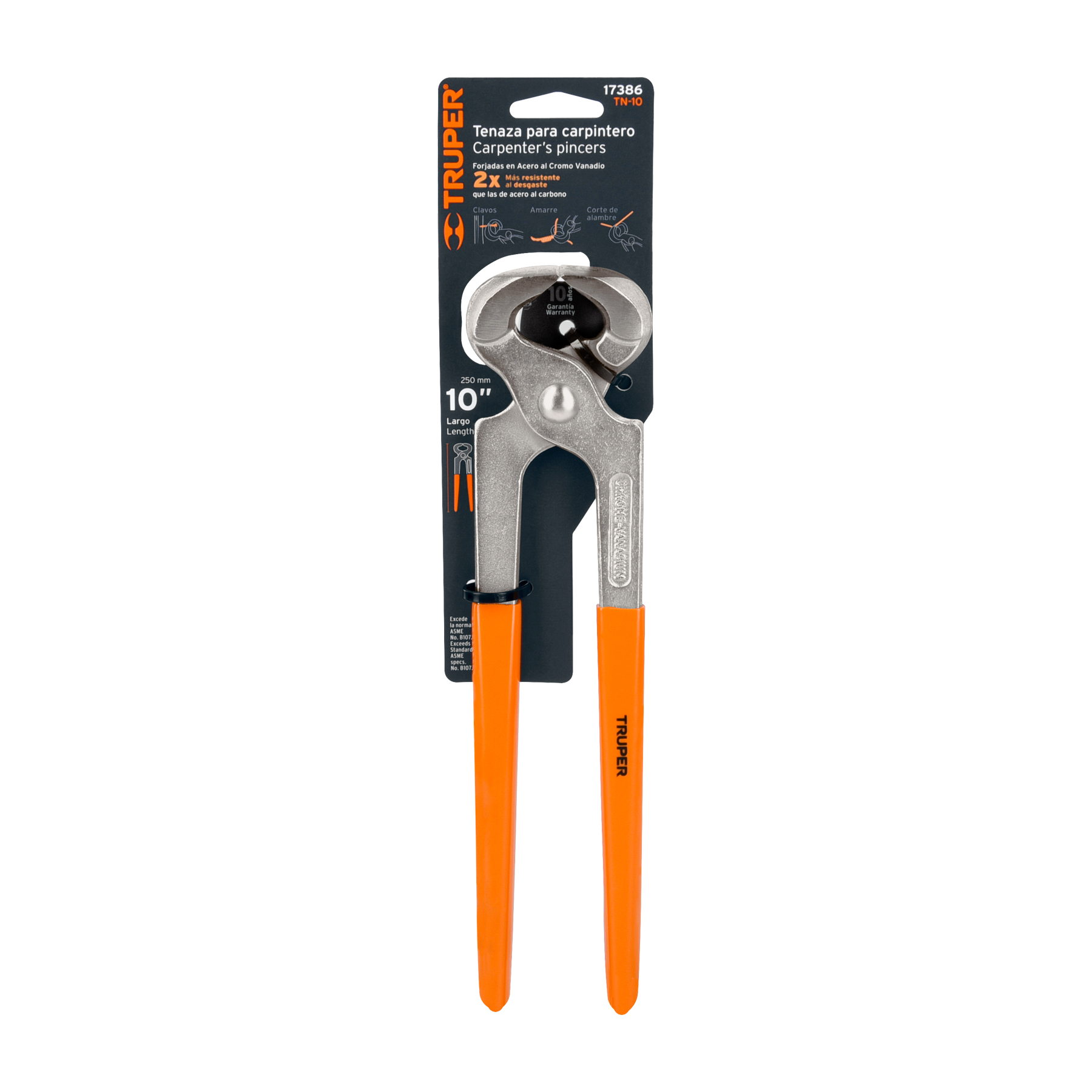 Tenaza para carpintero 10"