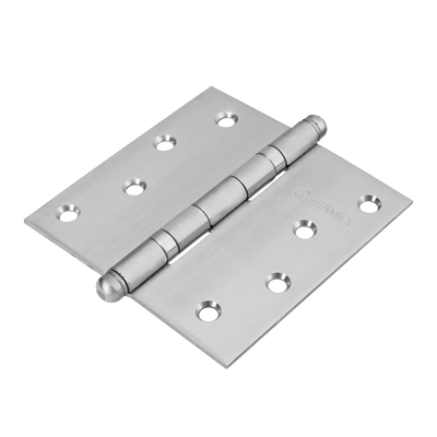 Bisagra cuadrada 4", acero inoxidable, redonda