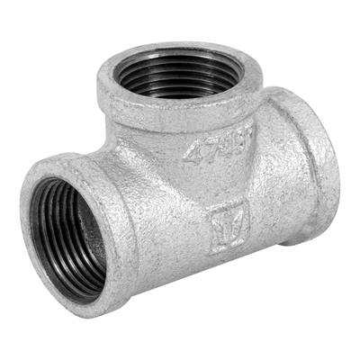Tee sencilla, acero galvanizado, 1"