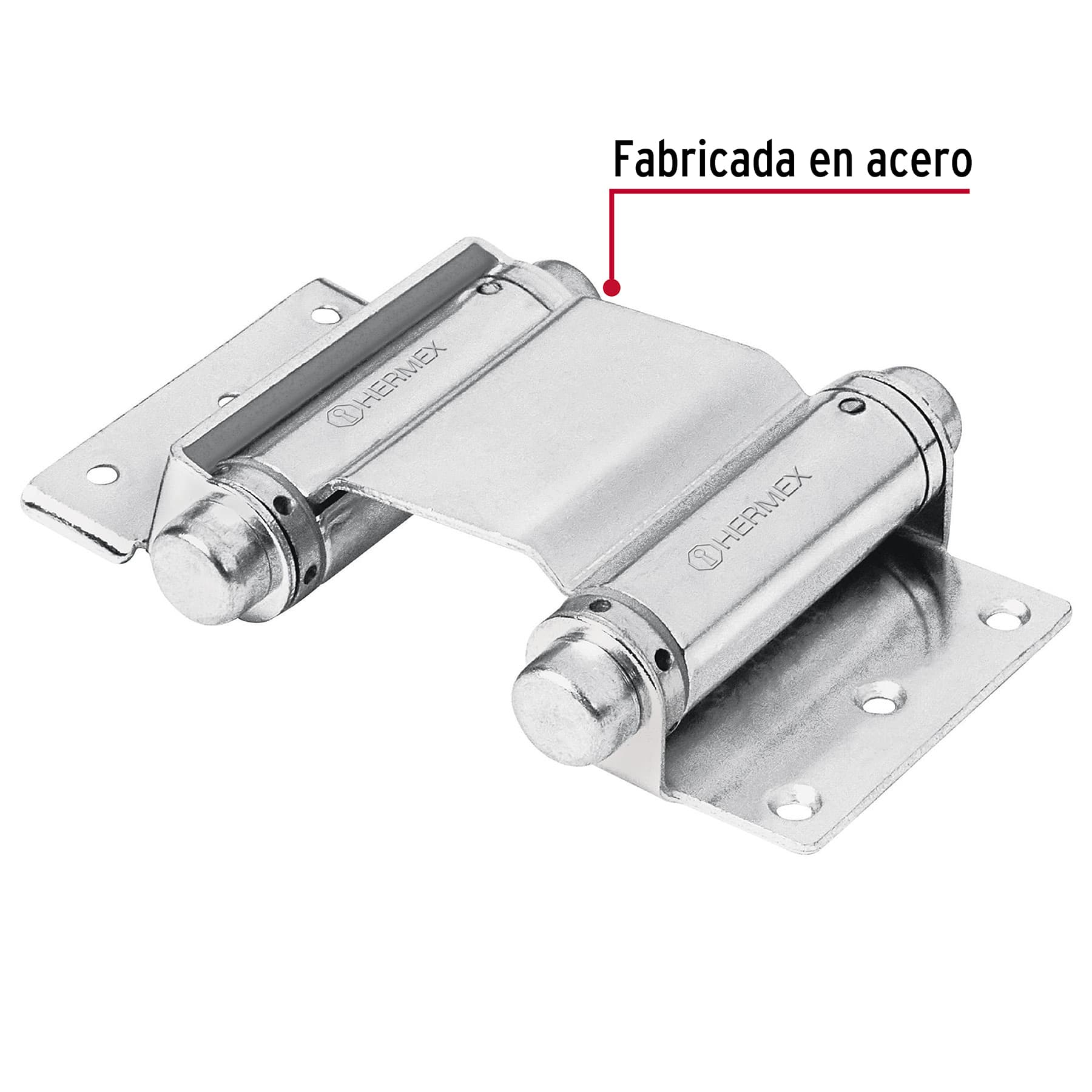 Bisagra doble acción 3", cromo