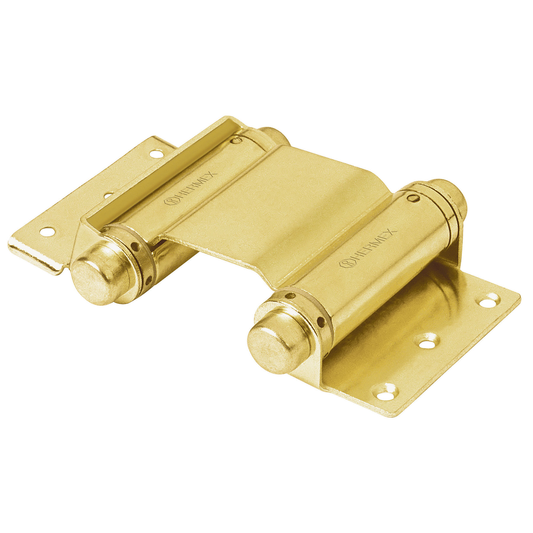 Bisagra doble acción 3", latón