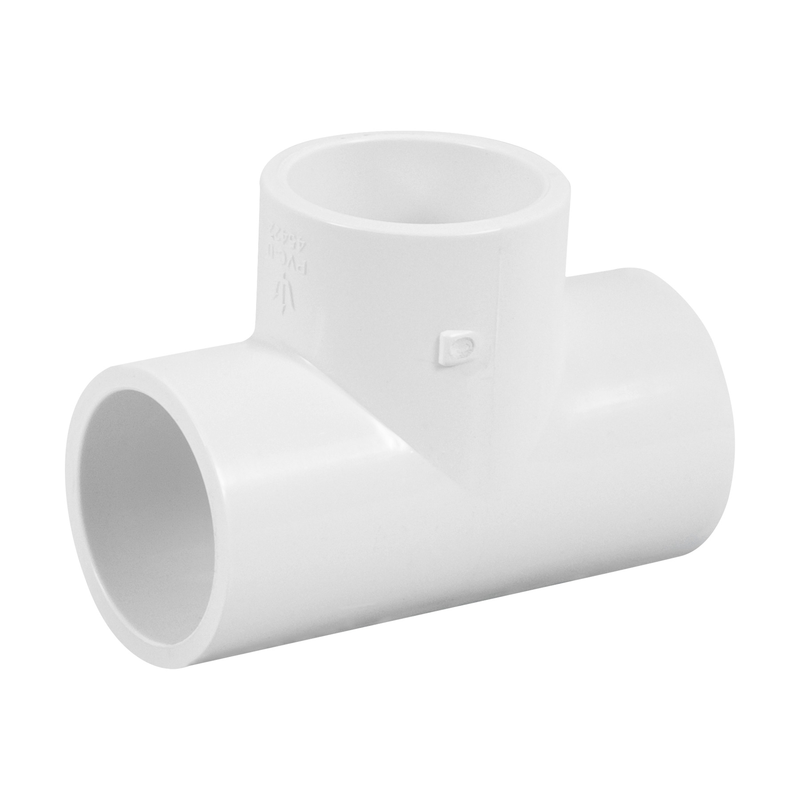 Tee sencilla de PVC, 1"