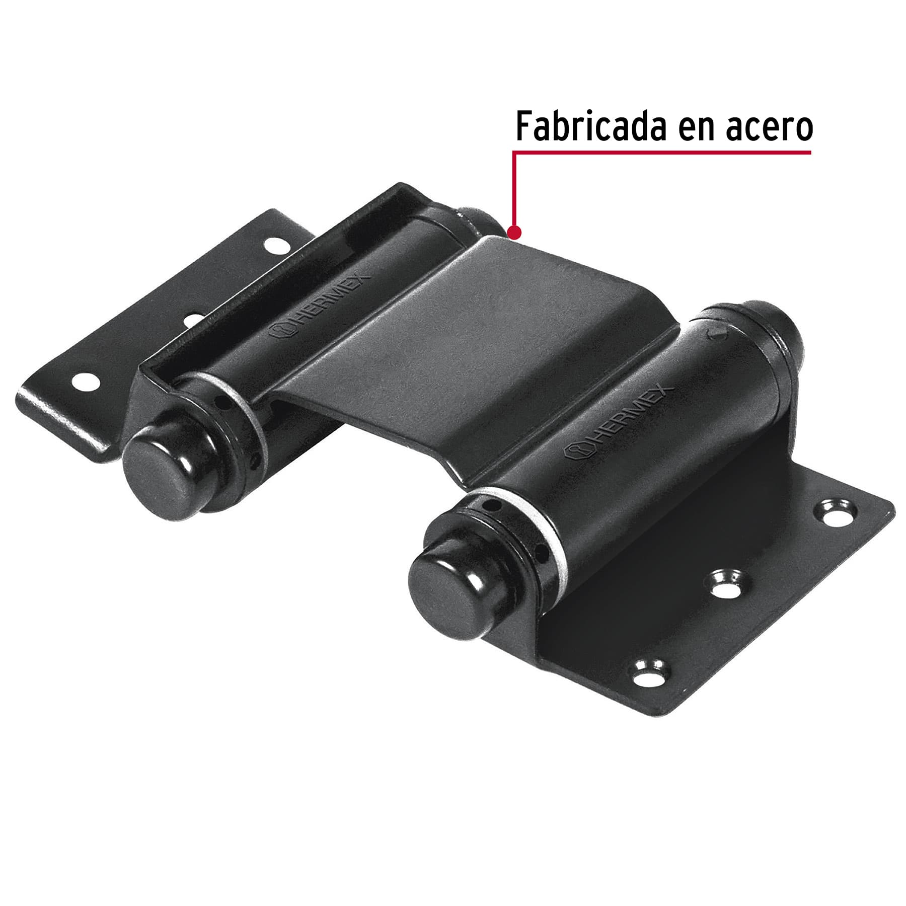 Bisagra doble acción 3", negra