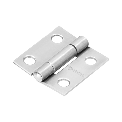 Bisagra rectangular 1", acero pulido