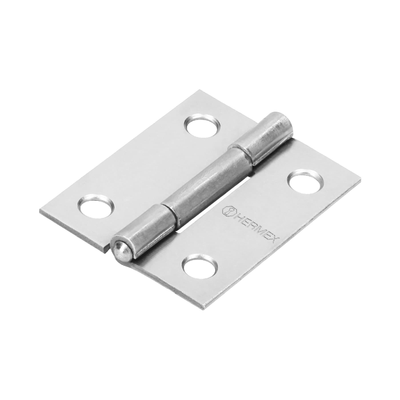 Bisagra rectangular 1-1/2", acero pulido