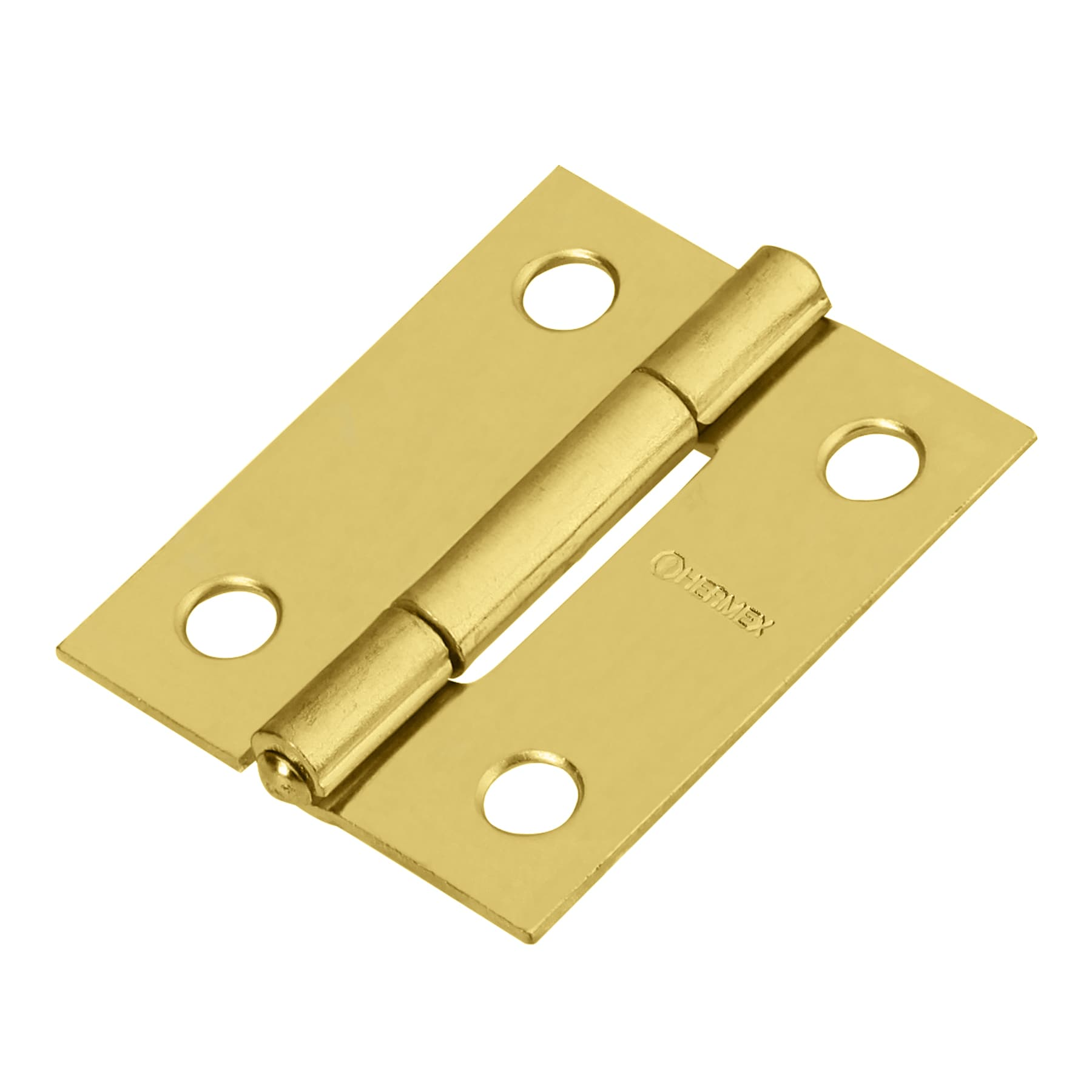 Bisagra rectangular 1-1/2",latón, blister con 2 pzas