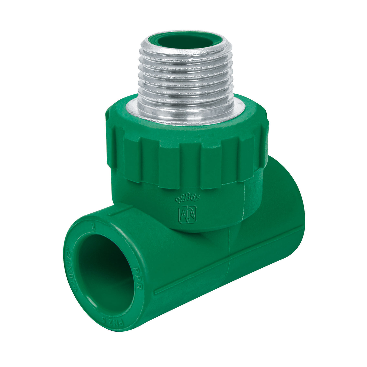 Tee de PPR, 1/2", 20mm, macho