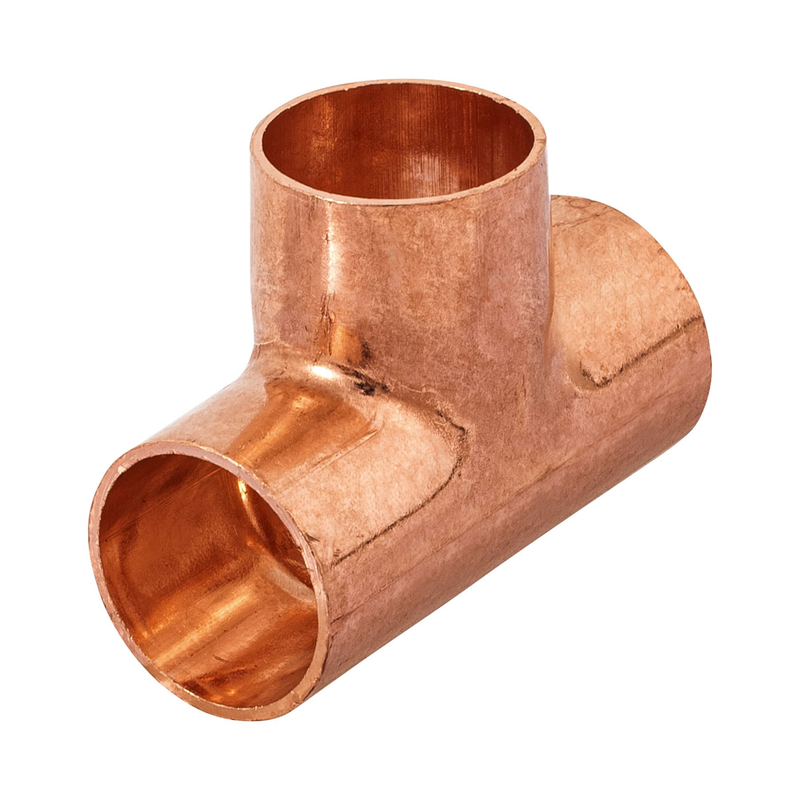 Tee de cobre sencilla, 1"