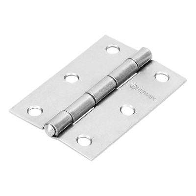 Bisagra rectangular 3", acero pulido