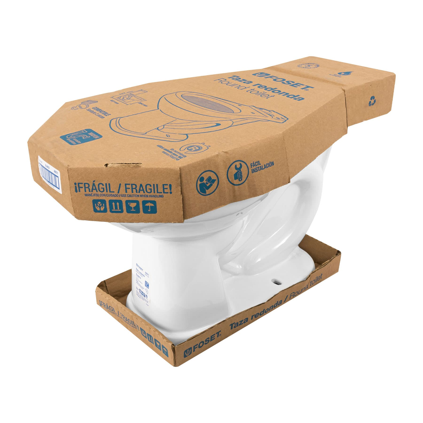 Taza redonda cerámica, blanco