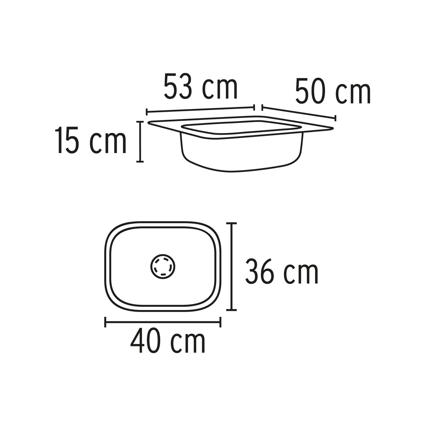 Tarja de empotrar 50.8 x 53.3 cm Basic