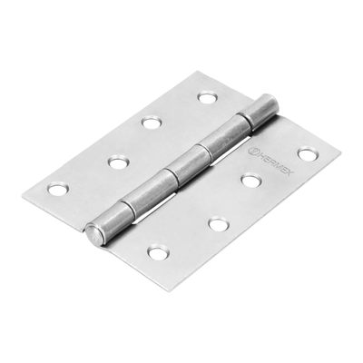 Bisagra rectangular 4", acero pulido