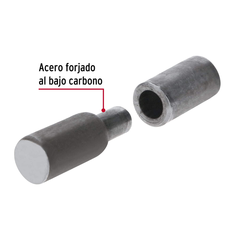 Bisagra tubular soldable de 5/8", HERMEX