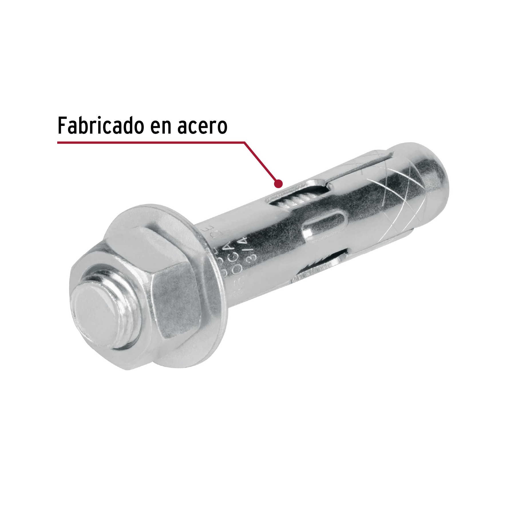 Taquete de expansión, 5/8" con tornillo, caja 25 piezas
