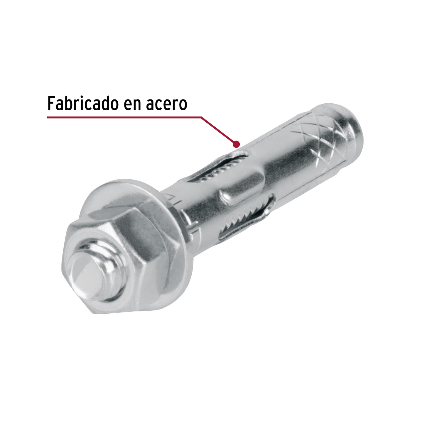 Taquete de expansión, 5/16" con tornillo, caja 100 piezas