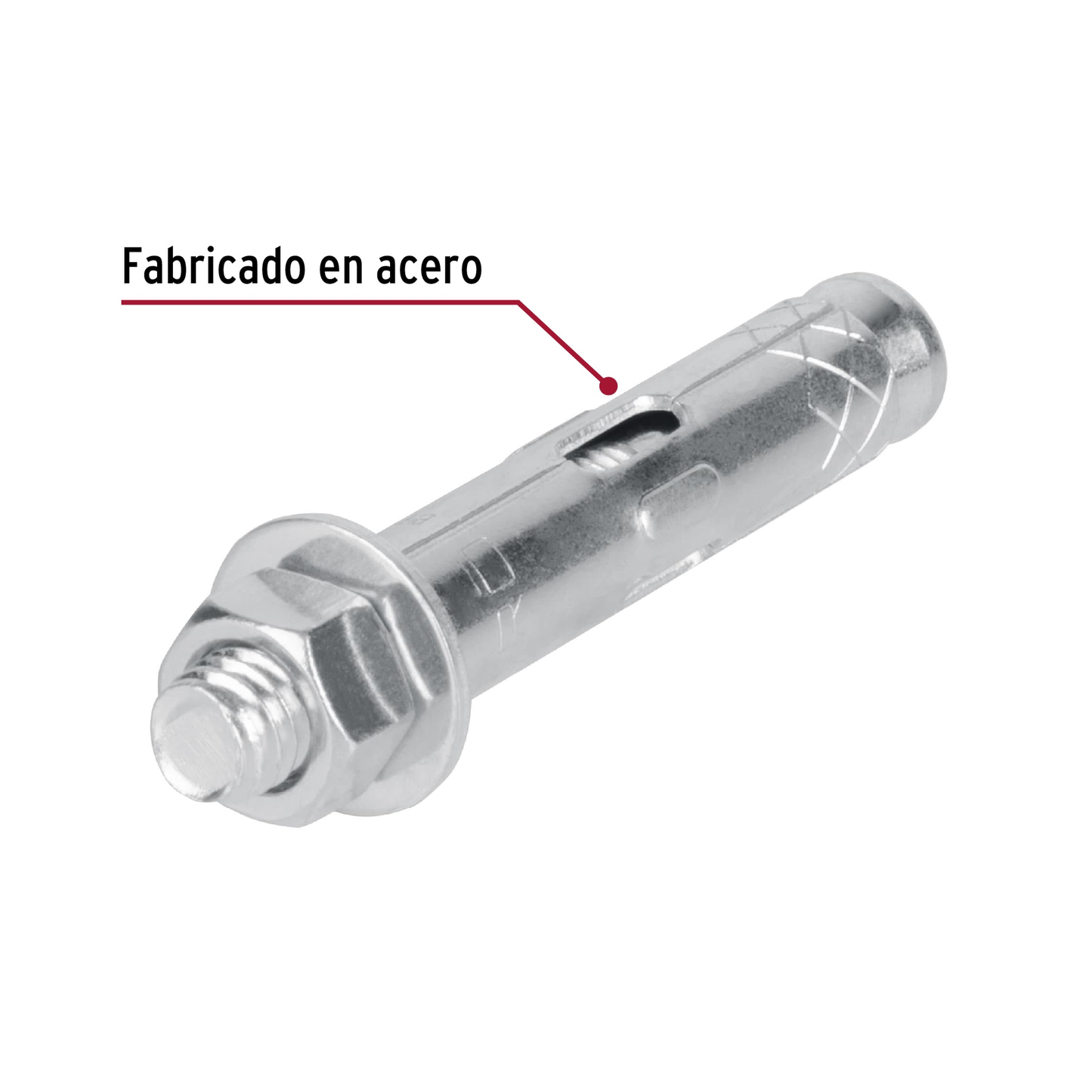 Taquete de expansión, 3/8" con tornillo, caja 50 piezas