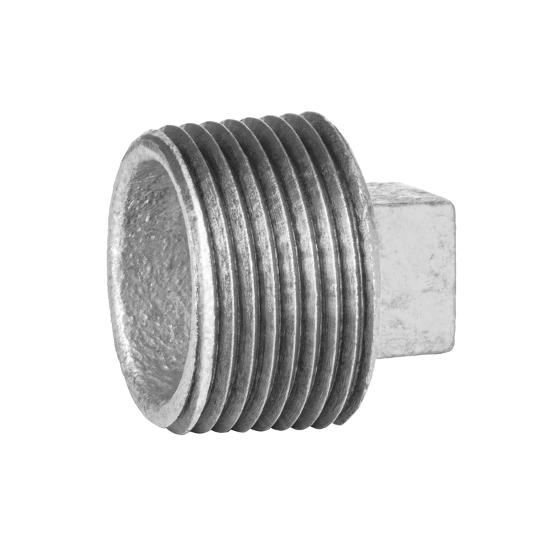 Tapón macho, acero galvanizado, 3/4"