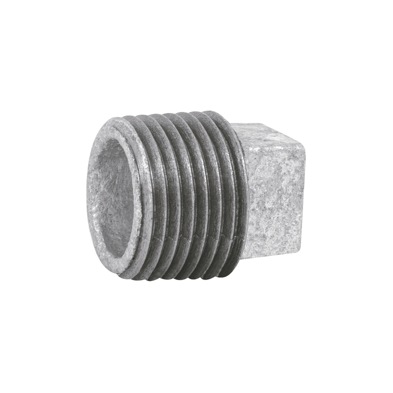 Tapón macho, acero galvanizado, 1/2"