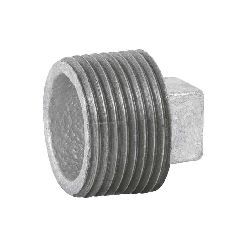 Tapón macho, acero galvanizado, 1"